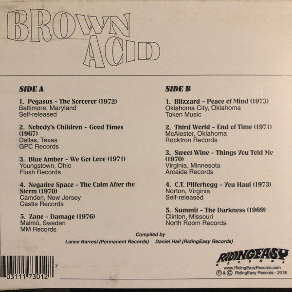 Various : Brown Acid: The Seventh Trip (Heavy Rock From The Underground Comedown) (CD, Comp, Dig)