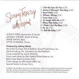 Sonny Terry With Johnny Winter, Willie Dixon And Styve Homnick : Whoopin' (CD, Album, RP)