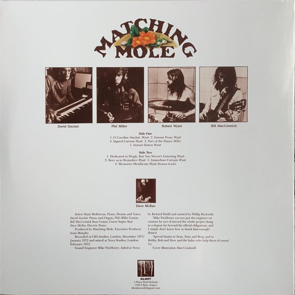 Matching Mole : Matching Mole (LP, Album, Ltd, RE, Whi)