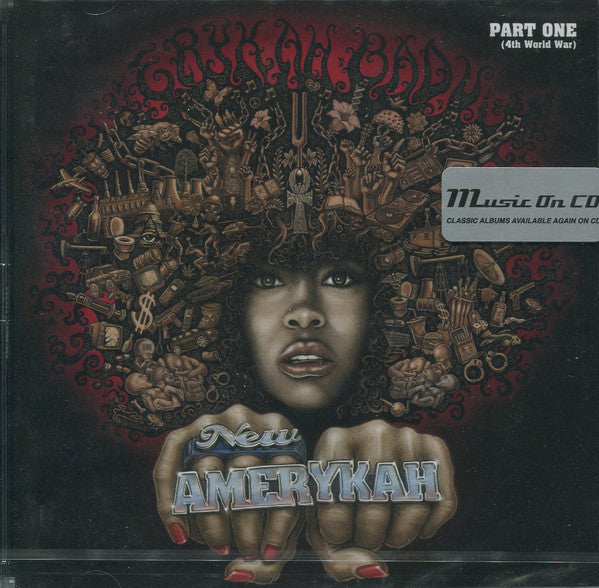 Erykah Badu : New Amerykah: Part One (4th World War) (CD, Album, RE)