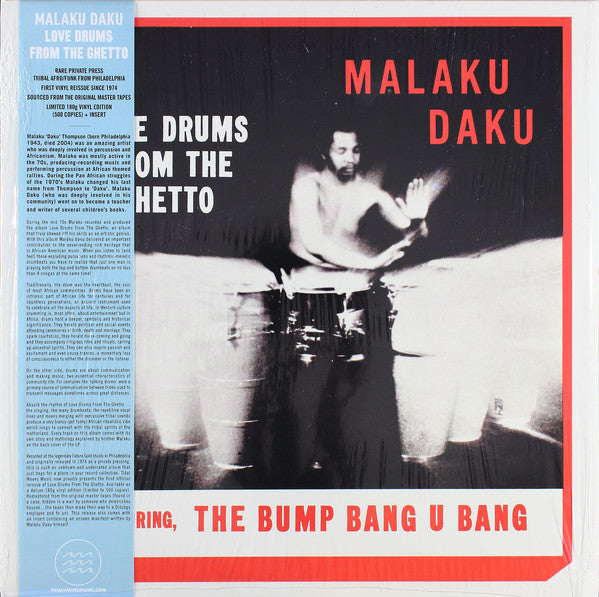 Malaku Daku : Love Drums From The Ghetto (LP, Album, Ltd, RE)