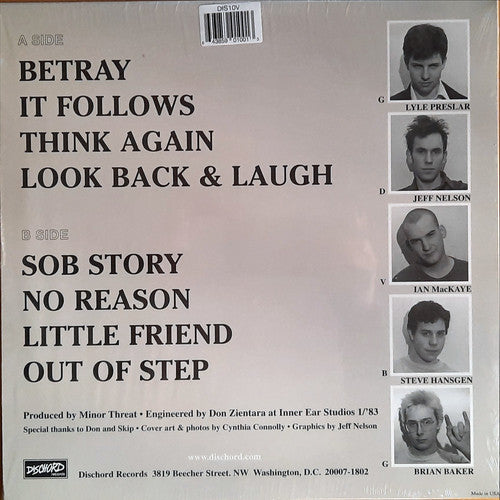 Minor Threat : Out Of Step (12", EP, RE, RM, Rec)