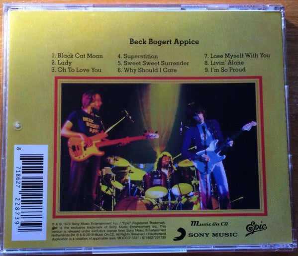 Beck, Bogert & Appice : Beck, Bogert & Appice (CD, Album, RE)