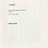 J.S. Bach*, Keith Jarrett : Das Wohltemperierte Klavier, Buch I (2xCD, Album, RE)