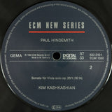 Paul Hindemith, Kim Kashkashian, Robert Levin : Sonatas For Viola / Piano And Viola Alone (3xLP + Box)