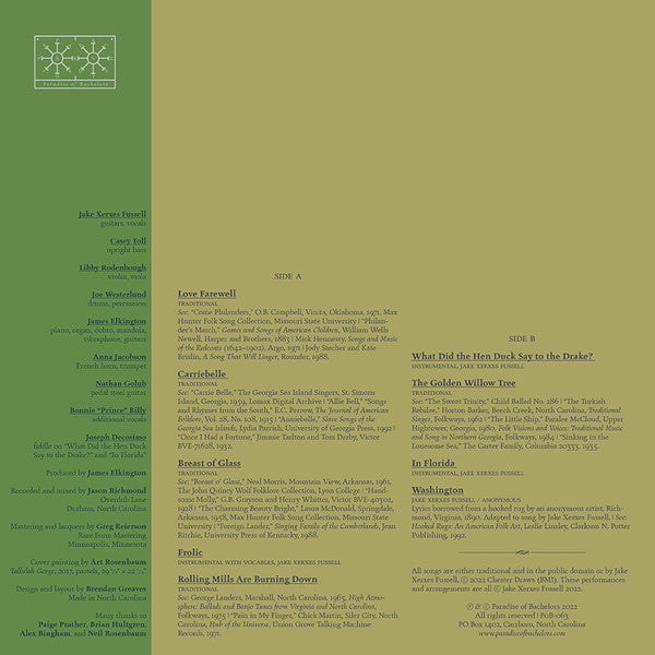 Jake Xerxes Fussell : Good and Green Again (LP)