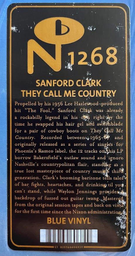 Sanford Clark : They Call Me Country (LP, Album, Ltd, RE, Blu)