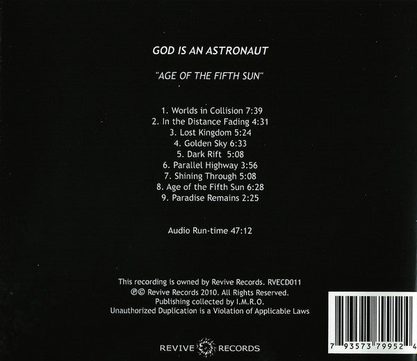 God Is An Astronaut : Age Of The Fifth Sun (CD, Album)