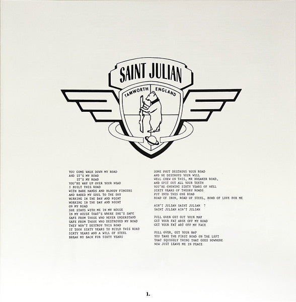 Julian Cope : Saint Julian (LP, Album, RE, Cle)