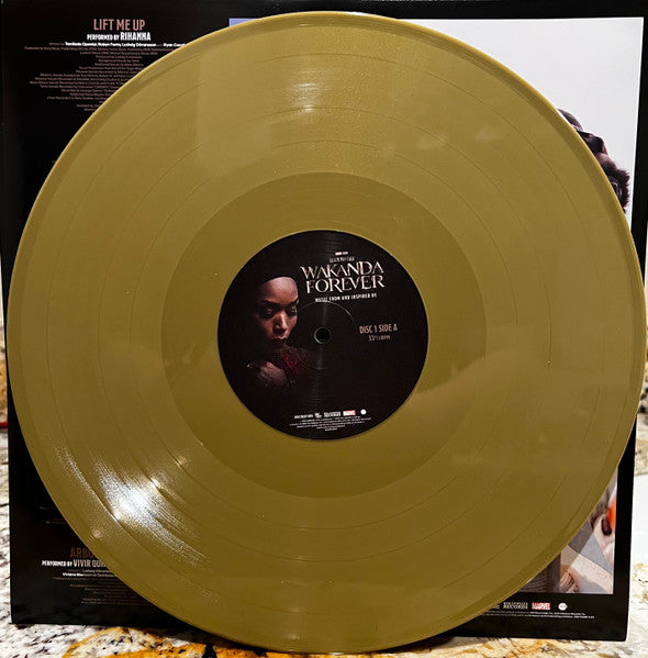 Various : Black Panther: Wakanda Forever - Music From And Inspired By (2xLP, Comp, Gol)