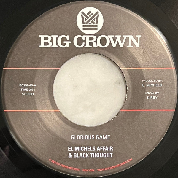 El Michels Affair & Black Thought : Glorious Game (7", Single)