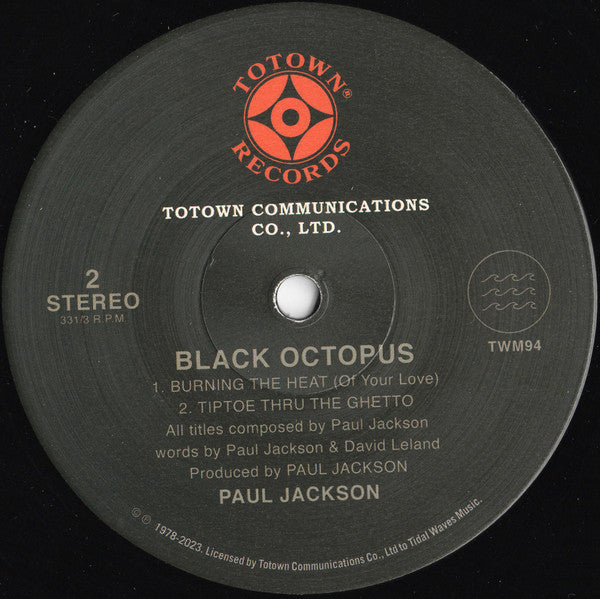 Paul Jackson (2) : Black Octopus (LP, Album, Ltd, RE)