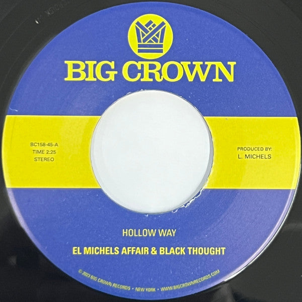 El Michels Affair & Black Thought : Hollow Way (7", Single)