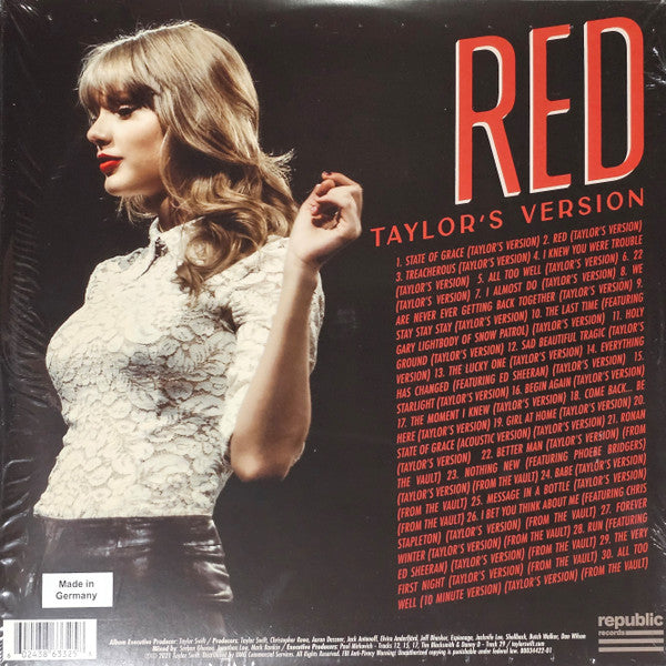 Taylor Swift : Red (Taylor's Version) (4xLP, Album)