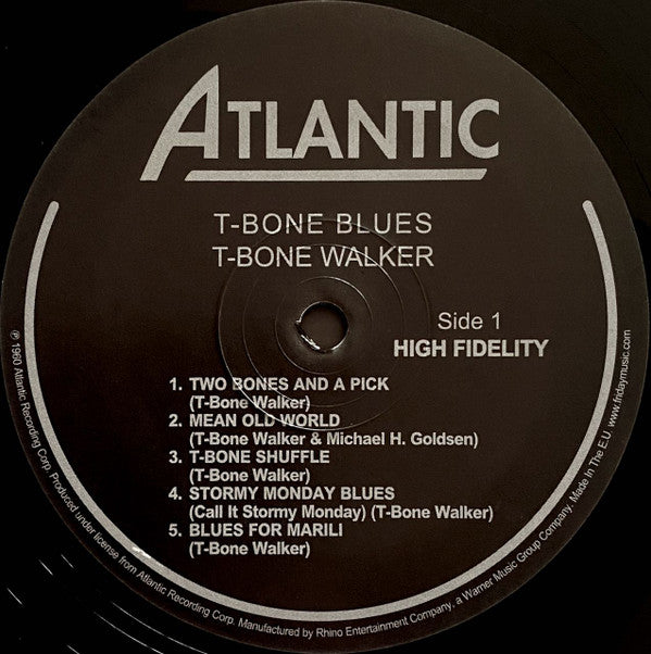 T-Bone Walker : T-Bone Blues (LP, Mono, RE, RM, 180)