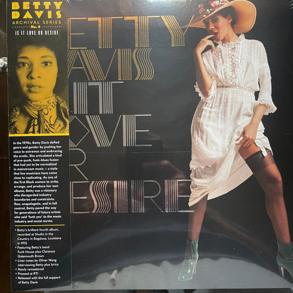 Betty Davis : Is It Love Or Desire (LP, Album, RE, RM)