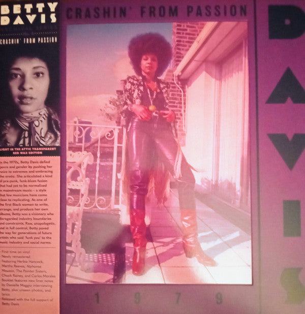 Betty Davis : Crashin' From Passion (LP, Album, RE, RM, Red)