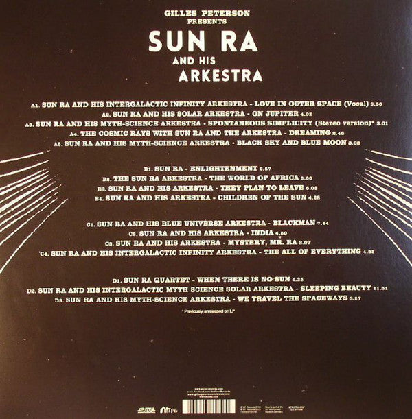 Gilles Peterson Presents The Sun Ra Arkestra : To Those Of Earth... And Other Worlds (2xLP, Comp, RP)