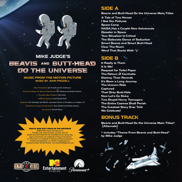 John Frizzell : Beavis And Butt-Head Do The Universe (Music From The Motion Picture) (LP, Album, Ltd, Lig)