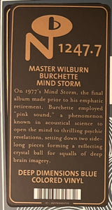 Master Wilburn Burchette's* : Mind Storm (LP, Album, RE, Blu)