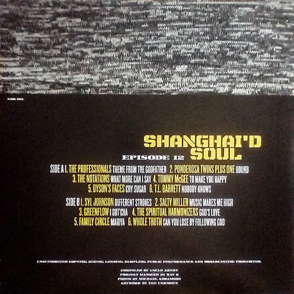 Various : Shanghai'd Soul (Episode 12) (LP, Comp, Yel)