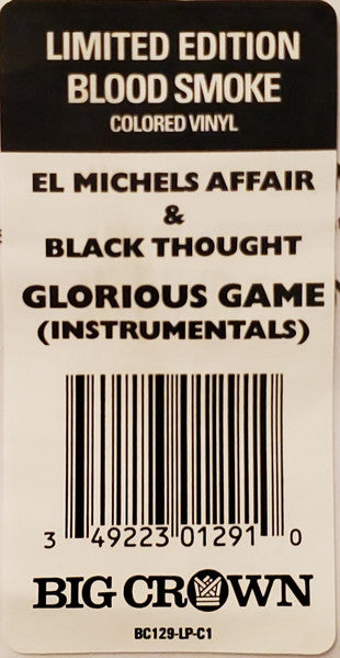 El Michels Affair & Black Thought : Glorious Game Instrumentals (LP, Album, Ltd, Blo)