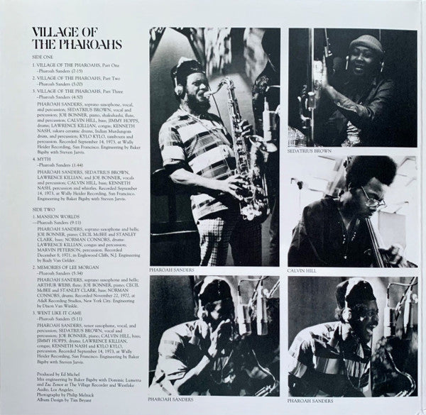 Pharoah Sanders  Featuring Vocalist  Sedatrius Brown : Village Of The Pharoahs (LP, Album, RE, Gat)