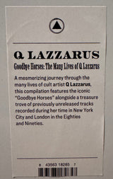 Q Lazzarus* : Goodbye Horses: The Many Lives Of Q Lazzarus (Music From The Motion Picture) (LP, Comp)