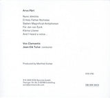 Arvo Pärt, Vox Clamantis : And I Heard A Voice (CD, Album)