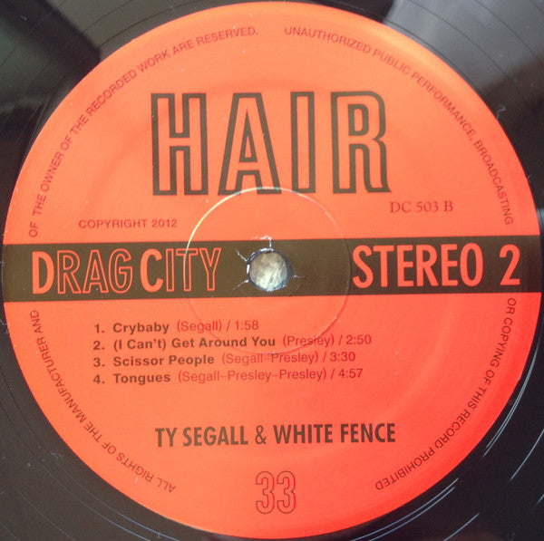 Ty Segall & White Fence : Hair (LP, Album)