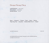 Judith Berkson, Trevor Dunn / Gerald Cleaver : Thee They Thy (CD, Album)
