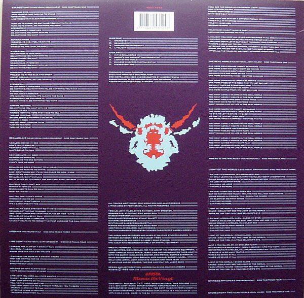 The Alan Parsons Project : Stereotomy (LP, Album, RE, 180)