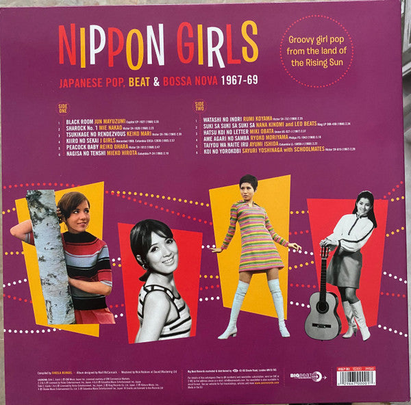 Various : Nippon Girls: Japanese Pop, Beat & Bossa Nova 1967-69 (LP, Comp, RE, Pur)