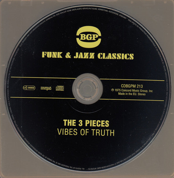 The 3 Pieces* : Vibes Of Truth (CD, Album, RE, RM)