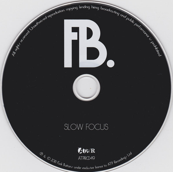 Fuck Buttons : Slow Focus (CD, Album)