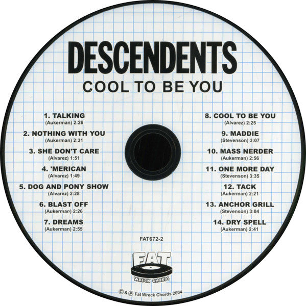 Descendents : Cool To Be You (CD, Album)