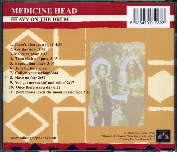 Medicine Head (2) : Heavy On The Drum (CD, Album, RE)