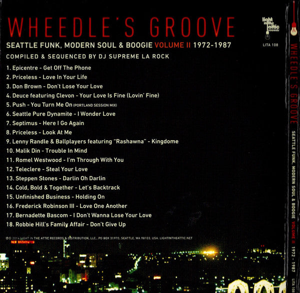 Various : Wheedle's Groove Volume II: Seattle Funk, Modern Soul And Boogie 1972-1987 (CD, Comp)