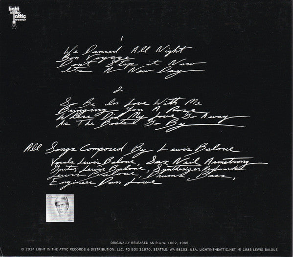 Lewis Baloue* : Romantic Times (CD, Album, RE, RM)
