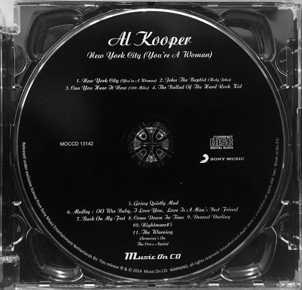 Al Kooper : New York City (You're A Woman) (CD, Album, RE)