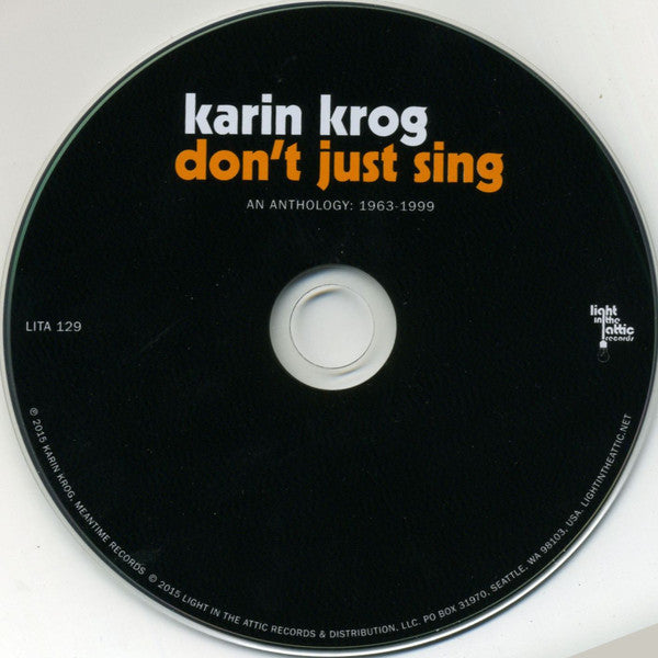 Karin Krog : Don't Just Sing (An Anthology: 1963-1999) (CD, Comp, Dig)