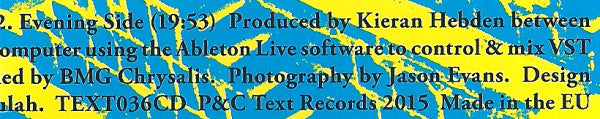 Four Tet : Morning / Evening (CD, Album)