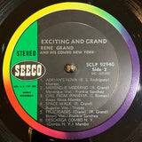 Rene Grand And His Combo New York* : Exciting And Grand (LP, Album, RE)