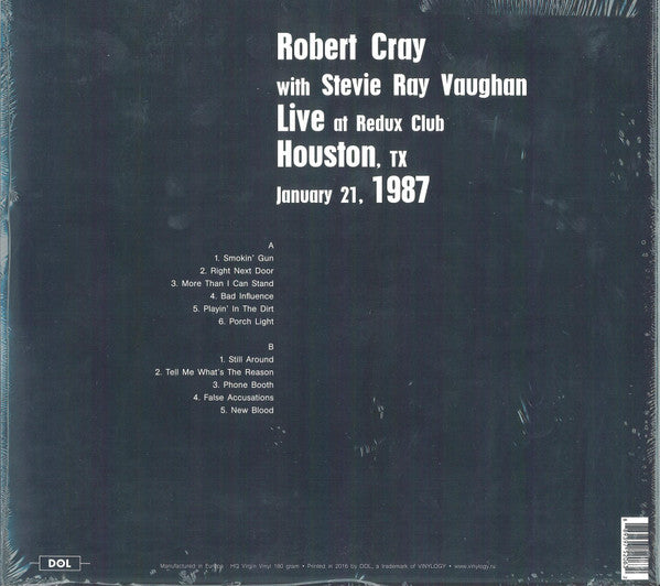 Robert Cray with Stevie Ray Vaughan : Live At Redux Club (LP, Album, Unofficial)