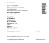 Jack DeJohnette / Ravi Coltrane / Matthew Garrison : In Movement (CD, Album)