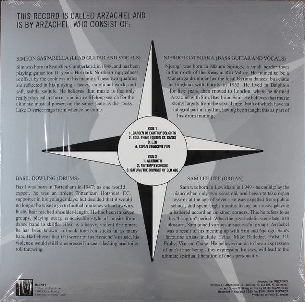 Arzachel : Arzachel (LP, Album, Ltd, RE, RP, Whi)