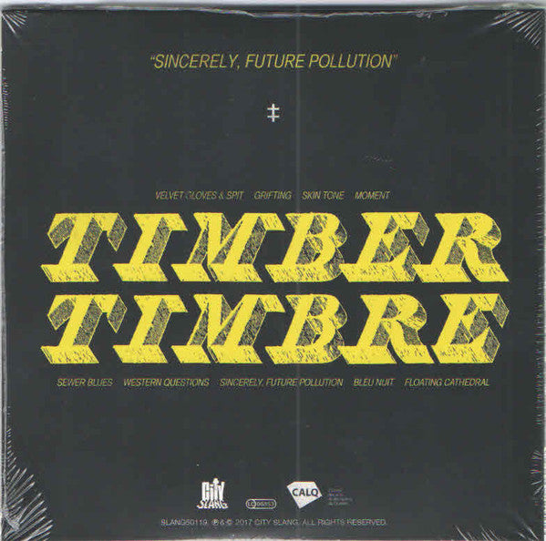 Timber Timbre : Sincerely, Future Pollution (CD, Album, Gat)