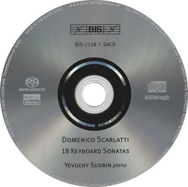Domenico Scarlatti - Yevgeny Sudbin : 18 Sonatas (SACD, Hybrid, Multichannel, Album)