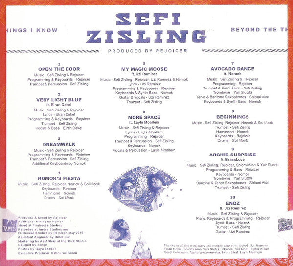 Sefi Zisling : Beyond The Things I Know (LP, Album)