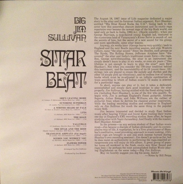 Big Jim Sullivan : Sitar Beat (LP, Album, RE)